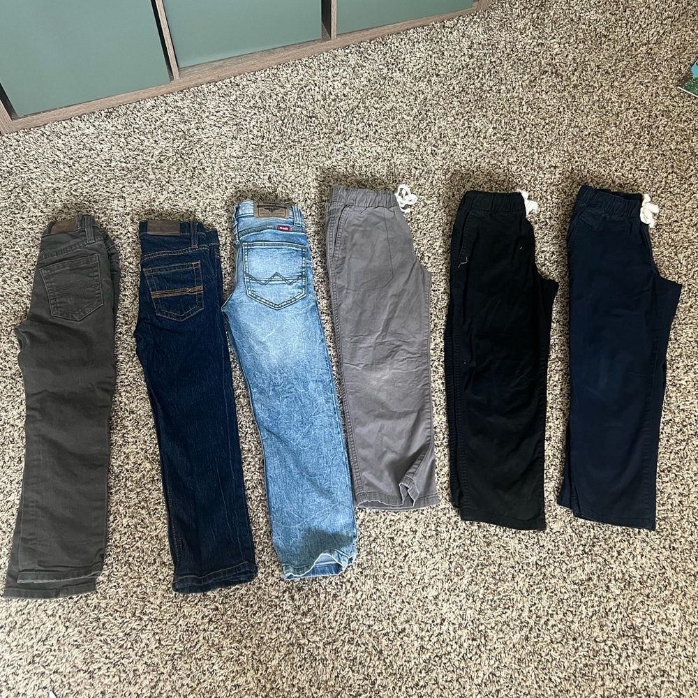 Lot of 6 boys pants size6